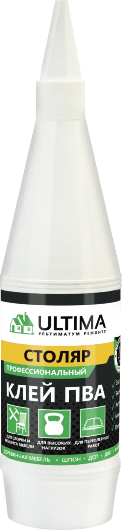 Клей ПВА Ultima СТОЛЯР флакон, 0,25 кг, ULTSTL025