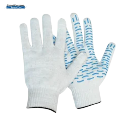 Перчатки трикотажные 10 кл, 5ти нитка ПВХ Волна, GL010622