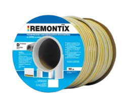Уплотнитель самоклеящийся Remontix D 12, белый, REMDW00012