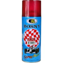 Краска BOSNY акриловая, аэрозольная, КРАСНЫЙ МЕТАЛЛИК, 400 мл, 2601