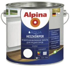 Alpina Aqua Heizkörper / Альпина водоразбавляемая эмаль для радиаторов