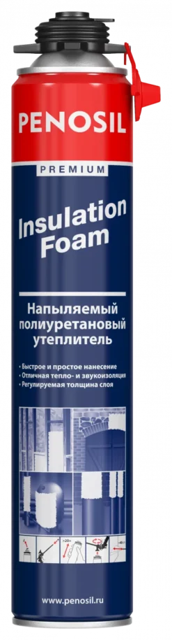 Утеплитель Penosil Premium Insulation Foam, напыляемый, полиуретановый, 890 ml