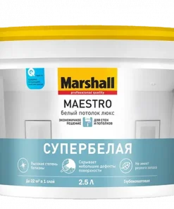 Marshall / Маршал Белый Потолок Люкс краска для потолка