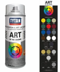 Tytan Professional Art of the colour / Титан аэрозольный лак акриловый в балончиках универсальный