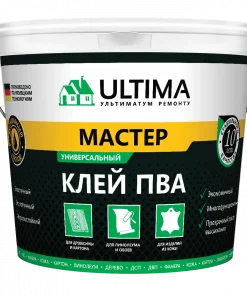 Клей ПВА Ultima МАСТЕР, ведро 2,3кг, ULTMST23