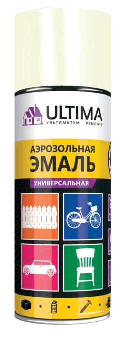 Краска ULTIMA аэрозольная, бежевая, универсальная, RAL 1001, 520 мл, ULT022