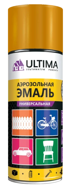 Краска ULTIMA аэрозольная, медный металлизированный, 520 мл, ULT045