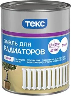 Текс алкидная эмаль для радиаторов термостойкая