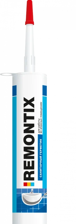 Герметик Remontix силиконовый, санитарный белый, 310мл, Н1613