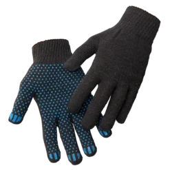 Перчатки трикотажные 10 кл, 4х нитка ПВХ Точка черный 200, GL011620