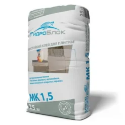 Водостойкий клей для плитки ГидроБлок МК 1,5