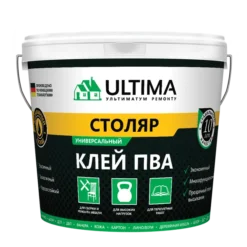 Клей ПВА Ultima СТОЛЯР ведро, 0,9кг, ULTSTL09
