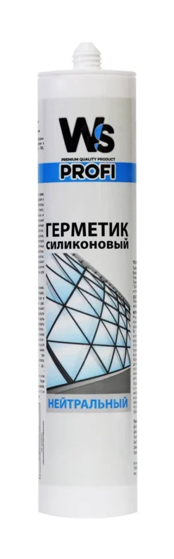 Герметик WindowSystem (WS) N, белый, силиконовый, нейтральный, 300 мл, WSNWhite300