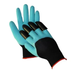 Перчатки садовые из п/э, покрыт латексом, с когтями BOXER®, BXR210C