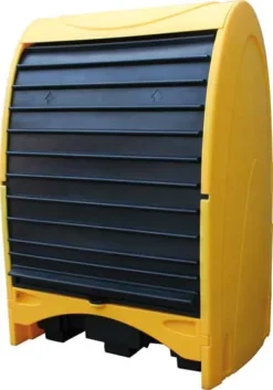 Бокс защитный мобильный для поддона-контейнера на 2 бочки, емкость 250 л