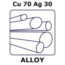 Пруток CuAg30 (70/30) Ø15x200мм нагартованный ЭкоТек