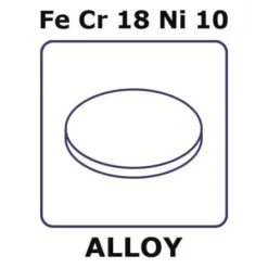 Фольга AISI 304 ЭкоТек, диски 10мм (0.25мм, отожжённая)