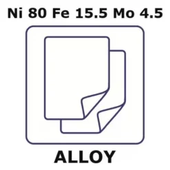 Фольга NiFeMo 80-15.5-4.5 2.0мм отожженная 150x150мм