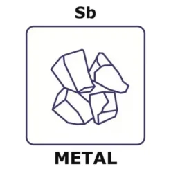 Сурьма кусковая 6N (5 мм) 50 г для электроники и химии