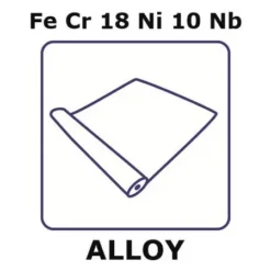 Фольга AISI 347 (0.1 мм) отожжённая в бухте 1м