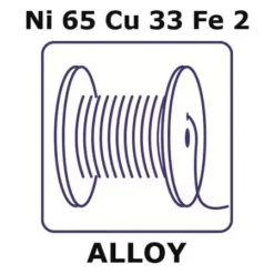 Проволока Монель 400 Ni65Cu33Fe2 0.5мм, 25м (коррозионностойкая)