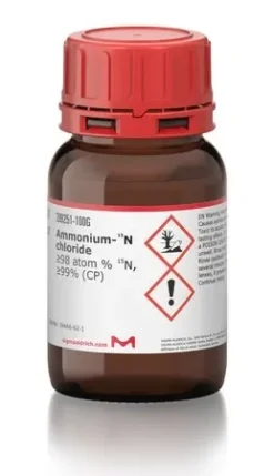 Хлорид аммония-¹⁵N 98 ат.% (≥99% чистоты) для ЯМР и масс-спектрометрии