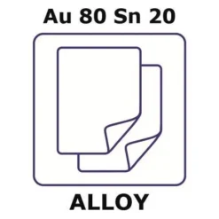 Золото-оловянная фольга (Au 80%/Sn 20%)