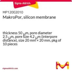 Мембрана кремниевая макропористая 2.5 мкм / 50 мкм, фильтрация и сенсоры (НПО ЭкоТек)