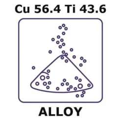 Порошок Cu56.4Ti43.6 (до 45 мкм) для аэрокосмических покрытий