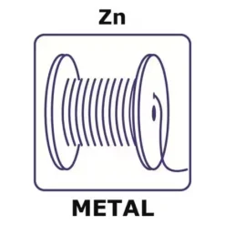 Цинковая проволока премиум 99,999% Ø1,0мм катушка 2м (исследования, гальваника)