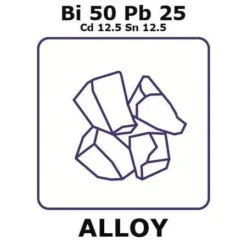 Сплав Вуда, слиток 2000 г (Bi50% Pb25% Cd12.5% Sn12.5%)