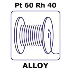 Проволока Pt60Rh40 0.125мм × 5м тянутая для термопар