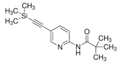 2,2-Диметил-N-(5-триметилсиланилэтин-пиридин-2-ил)-пропионамид