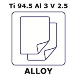 Фольга Ti-6Al-4V 0,25мм 100х100мм отожжённая