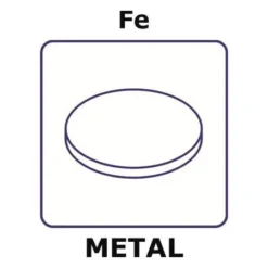 Железная микрофольга ЭкоТек 99,99%: диски 10 мм на майларе (0.05 мкм)