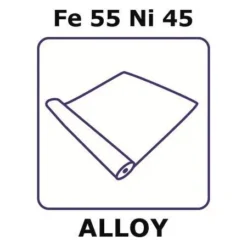 Фольга Fe55Ni45 Инвар 0.1мм (катушка 1м) для аэрокосмической электроники