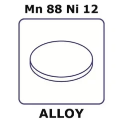 Фольга марганец-никель Mn88Ni12, 0.125 мм, диски 4 мм (НПО ЭкоТек)