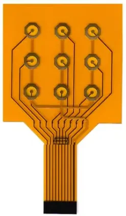 Тонкоплёночные золотые электроды на полиимиде