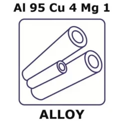Дюралюминий (сплав алюминия, меди и магния Al95Cu4Mg1)