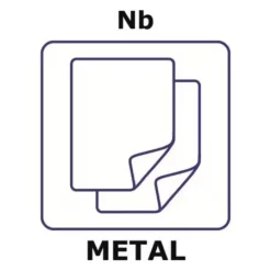 Фольга ниобиевая EcoTek NanoSquare 0.05мм 25x25мм (99.9%) для сверхпроводников