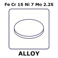 Фольга 15-7PH (FeCr15Ni7Mo2.25) диски Ø10мм, 0.25мм, отожжённые