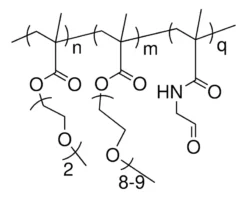 Поли(метакрилат диэтиленгликоля)-со-поли(олигоэтиленгликоль метакрилат) с альдегидными группами