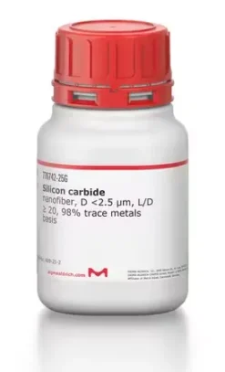 Нановолокно SiC ∅<2.5мкм L/D≥20 (98%) для металлокерамики