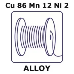 Manganin<SUP>®</SUP> - resistance alloy, Cu86Mn12Ni2