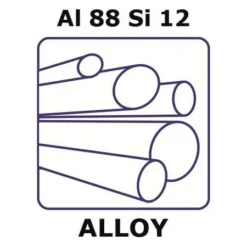 Экструдированный пруток AlSi12 (88/12) Ø10мм, 1м для авто и электротехники