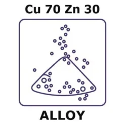 Порошок латуни Cu70Zn30 100 мкм (0.5 кг) для химической промышленности