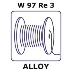 Проволока W97Re3 Ø1,0мм отожжённая для аэрокосмики (2500°C)