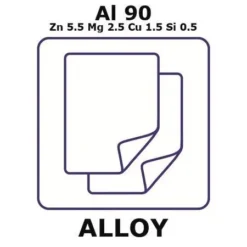 Алюминиевый сплав 7075 (Al90Zn5.5Mg2.5Cu1.5Si0.5)