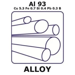 Сплав алюминия 2011 (Al93Cu5.3Fe0.7Si0.4Pb0.3B)