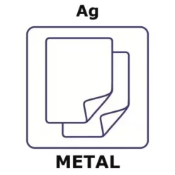 Серебряная фольга 50x50x0.5мм ЭкоТек 99.95%